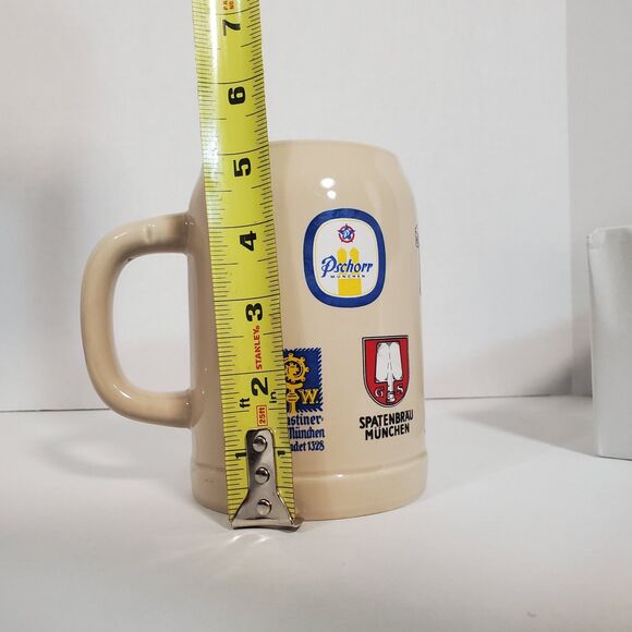 GERMAN BEER Hall STEIN‎ Mug LOGO München HB Paulanerbrau JW Spatenbrau PSCHORR - Picture 10 of 12